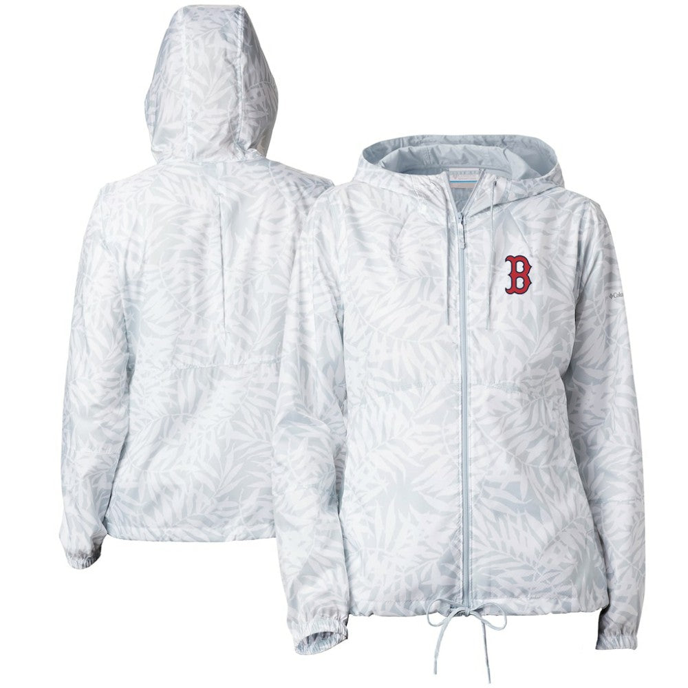 Boston Red Sox Women's Flash Forward Full-Zip Windbreaker Jacket Gray