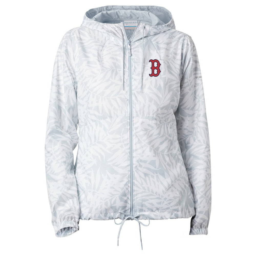 Boston Red Sox Women's Flash Forward Full-Zip Windbreaker Jacket Gray