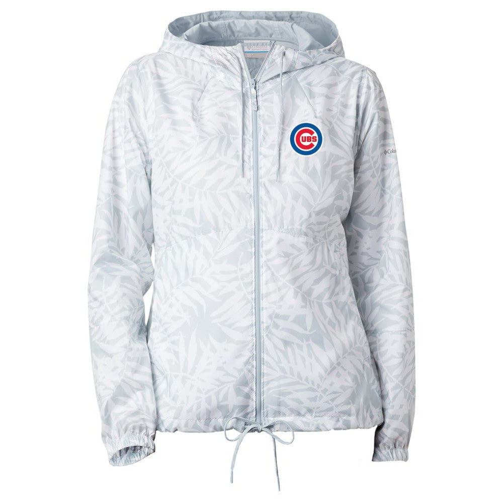 Chicago Cubs Women's Flash Forward Full-Zip Windbreaker Jacket Gray