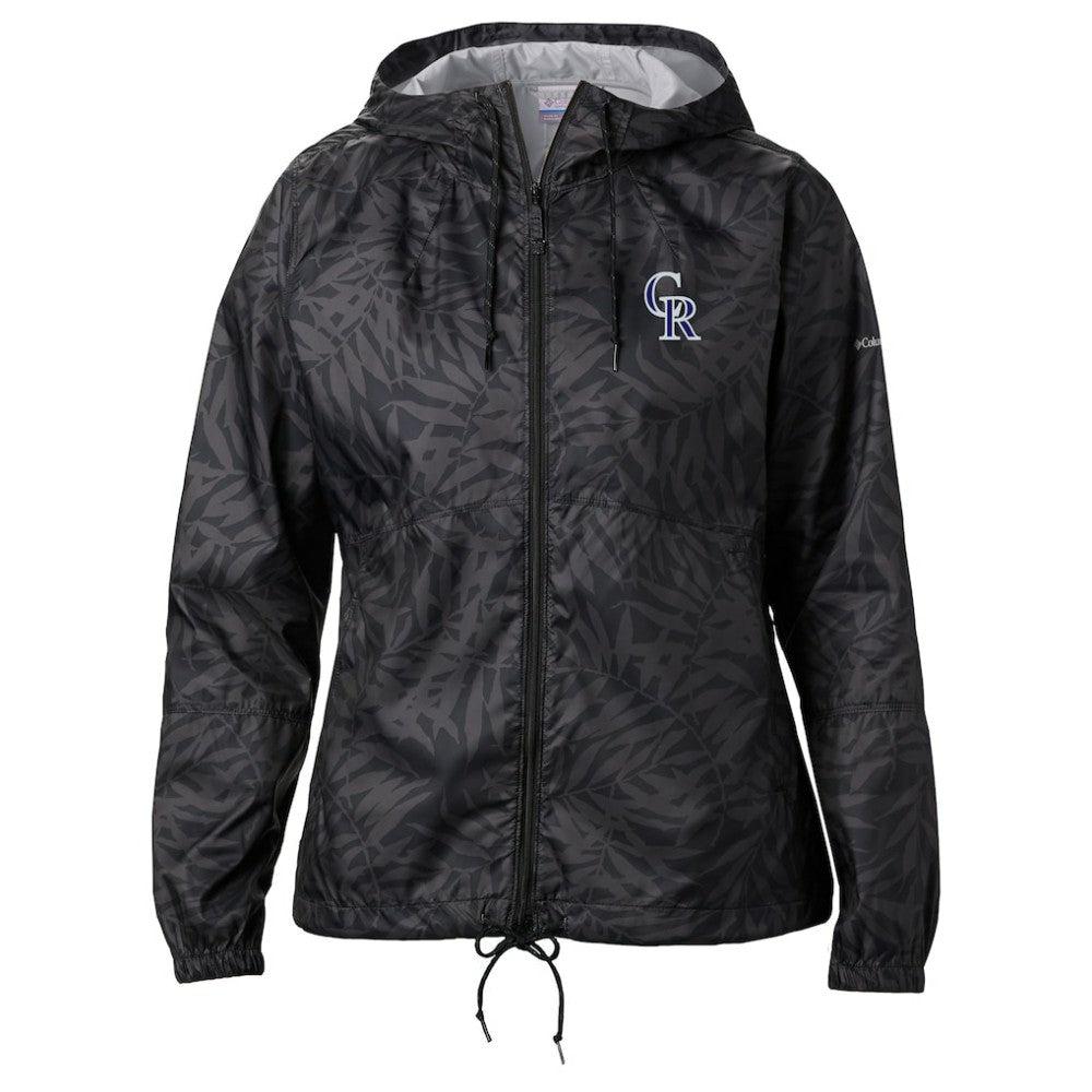 Colorado Rockies Women's Flash Forward Full-Zip Windbreaker Jacket Black