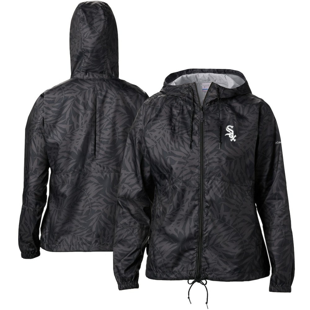 Chicago White Sox Women's Team Flash Forward Full-Zip Windbreaker Jacket Black