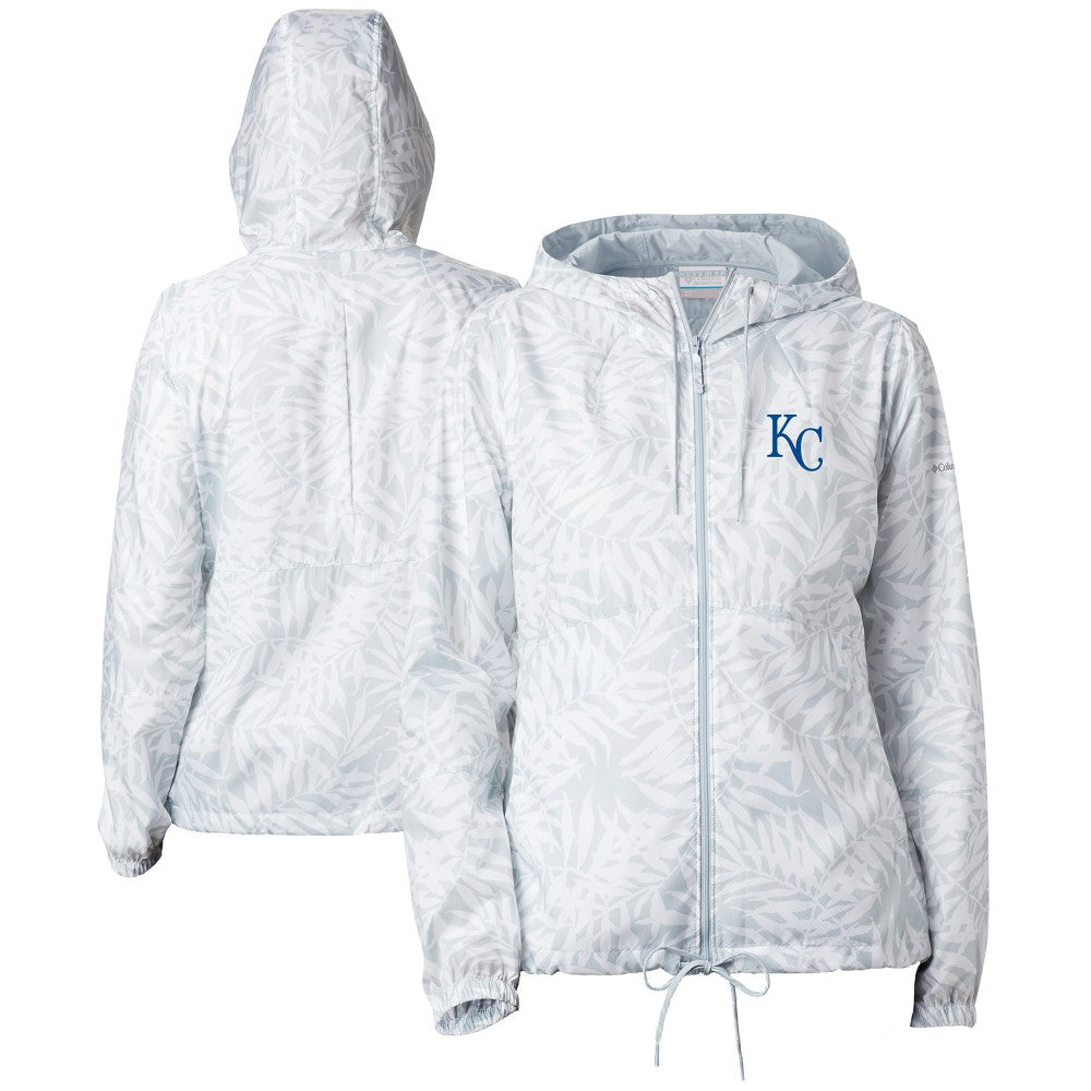 Kansas City Royals Women's Flash Forward Full-Zip Windbreaker Jacket White