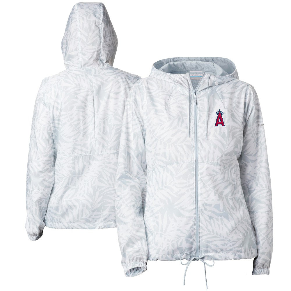 Los Angeles Angels Women's Flash Forward Full-Zip Windbreaker Jacket Gray