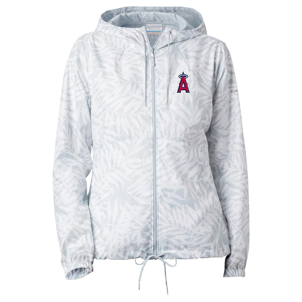 Los Angeles Angels Women's Flash Forward Full-Zip Windbreaker Jacket Gray