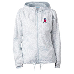 Los Angeles Angels Women's Flash Forward Full-Zip Windbreaker Jacket Gray