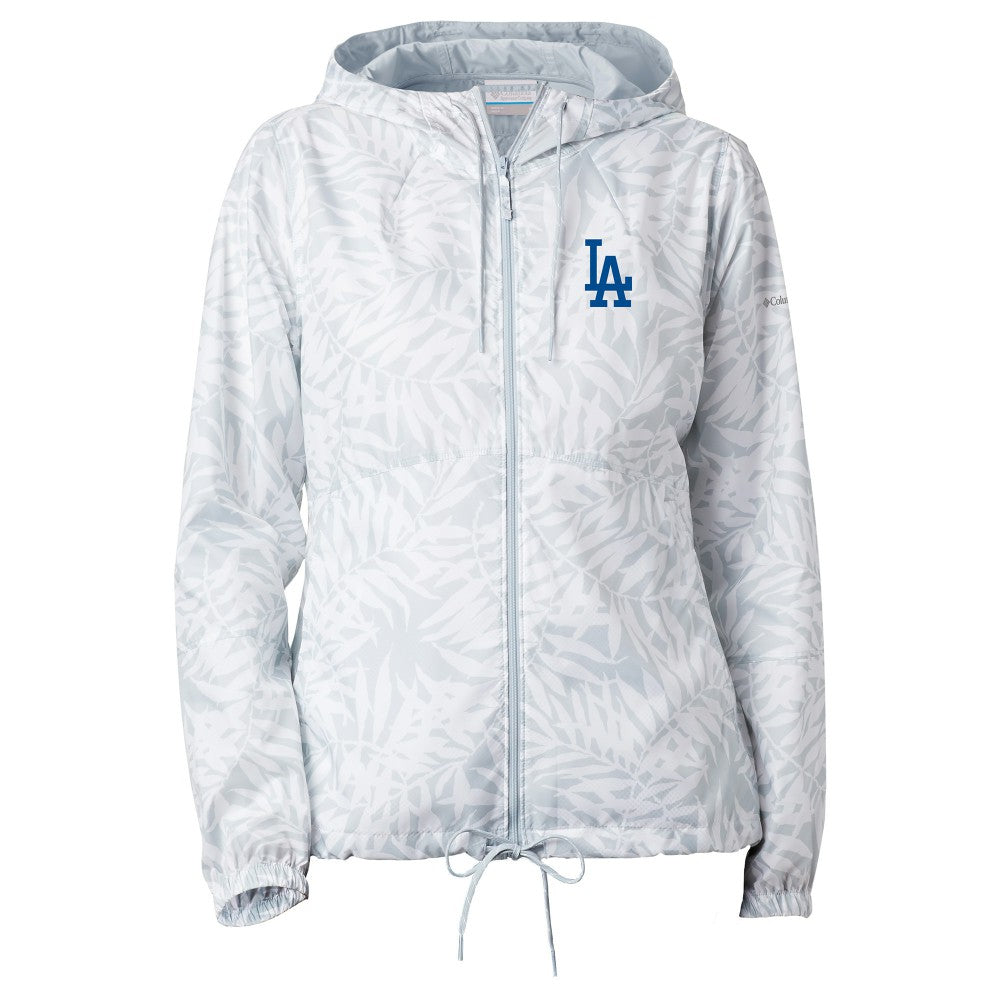 Los Angeles Dodgers Women's Flash Forward Full-Zip Windbreaker Jacket White