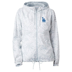 Los Angeles Dodgers Women's Flash Forward Full-Zip Windbreaker Jacket White