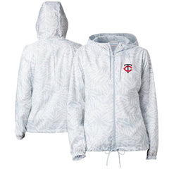 Minnesota Twins Women's Flash Forward Full-Zip Windbreaker Jacket Gray