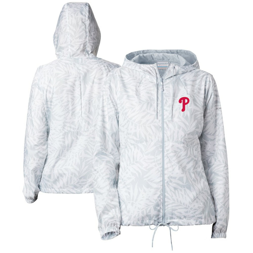 Philadelphia Phillies Women's Flash Forward Full-Zip Windbreaker Jacket Gray