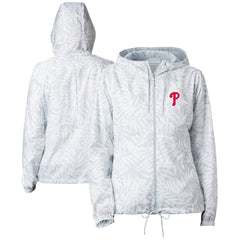 Philadelphia Phillies Women's Flash Forward Full-Zip Windbreaker Jacket Gray