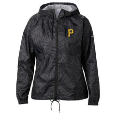 Pittsburgh Pirates Women's Team Flash Forward Full-Zip Windbreaker Jacket Black