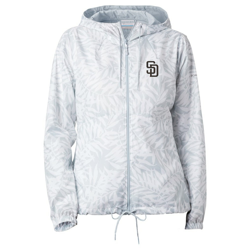 San Diego Padres Women's Flash Forward Full-Zip Windbreaker Jacket Gray