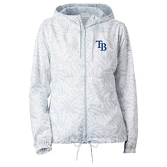 Tampa Bay Rays Women's Flash Forward Full-Zip Windbreaker Jacket Gray