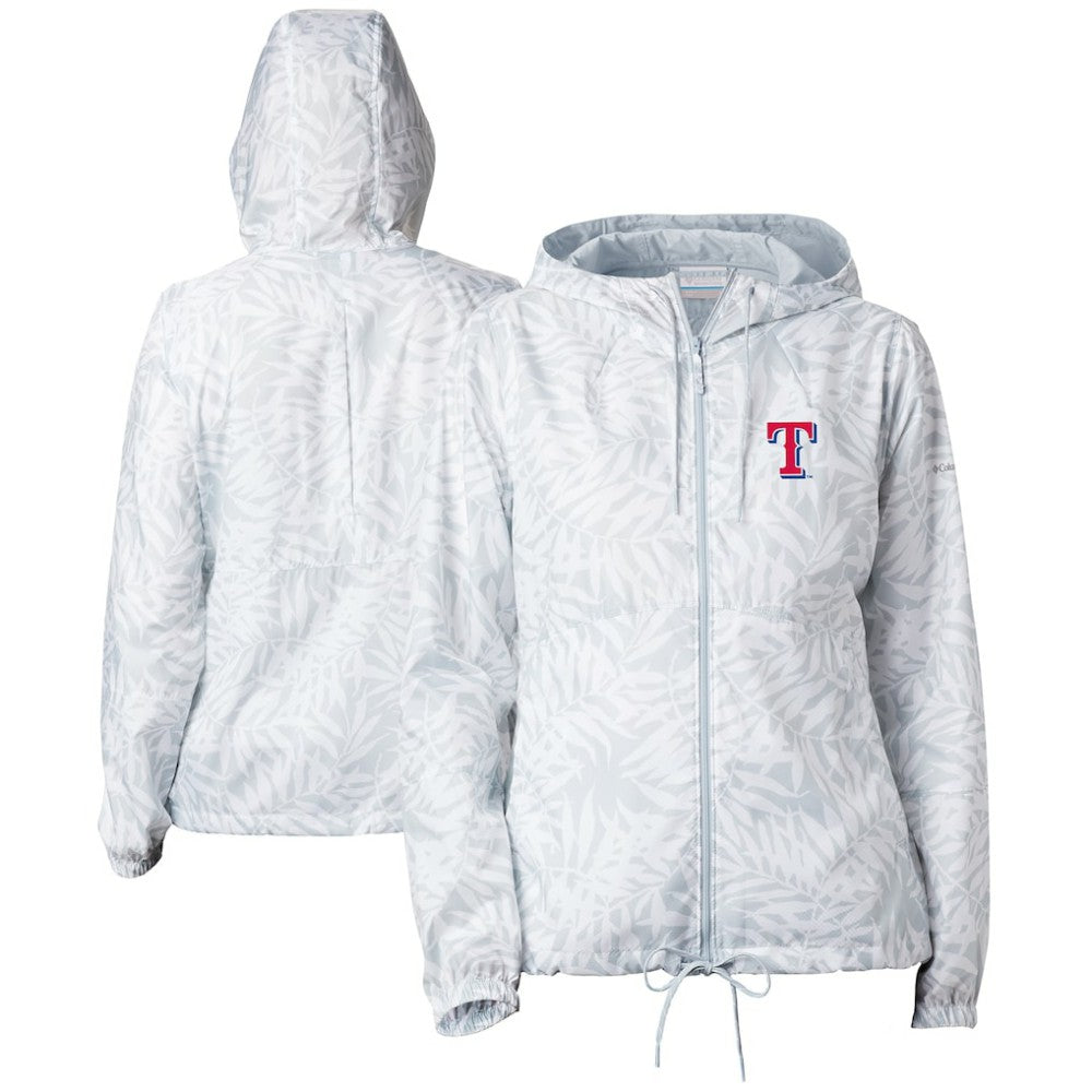 Texas Rangers Women's Flash Forward Full-Zip Windbreaker Jacket Gray