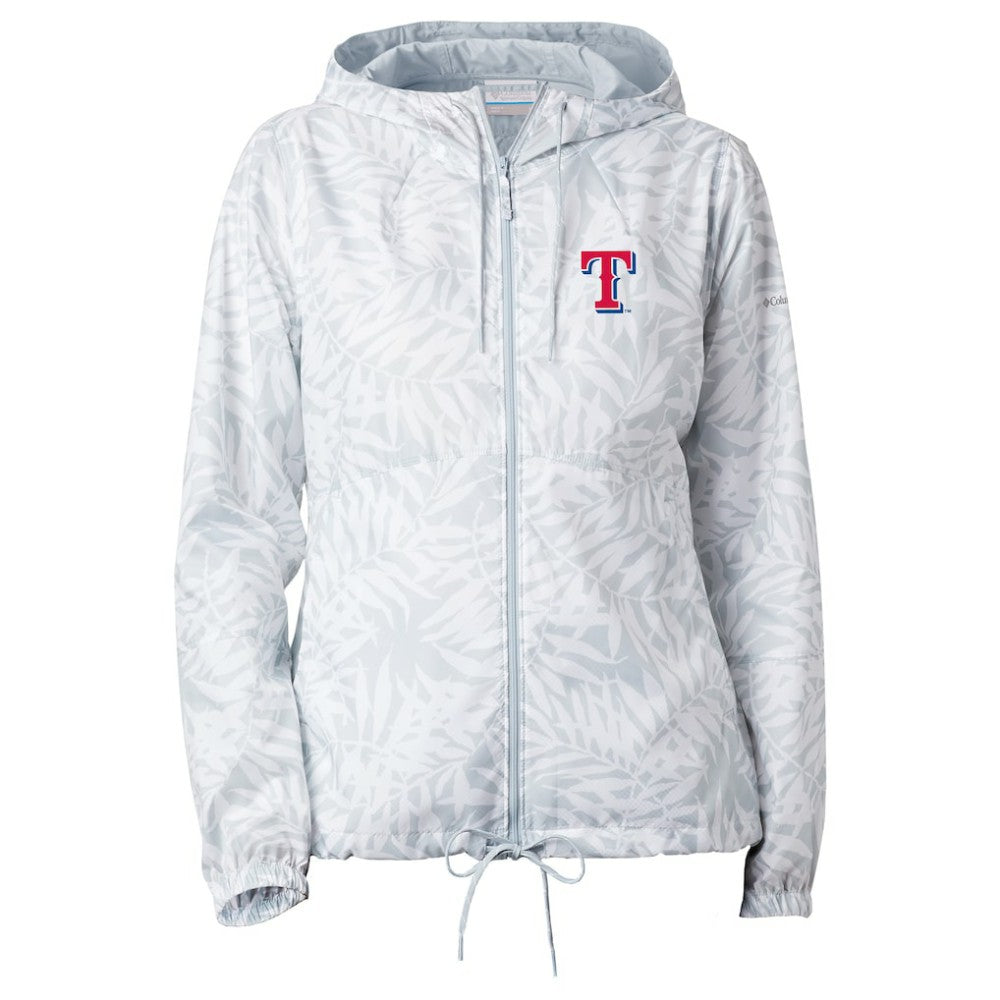 Texas Rangers Women's Flash Forward Full-Zip Windbreaker Jacket Gray