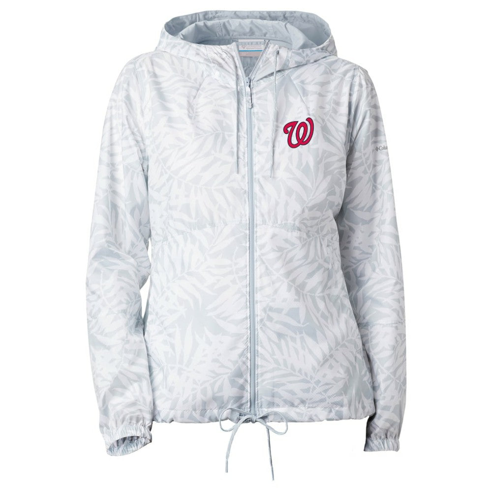 Washington Nationals Women's Flash Forward Full-Zip Windbreaker Jacket Gray