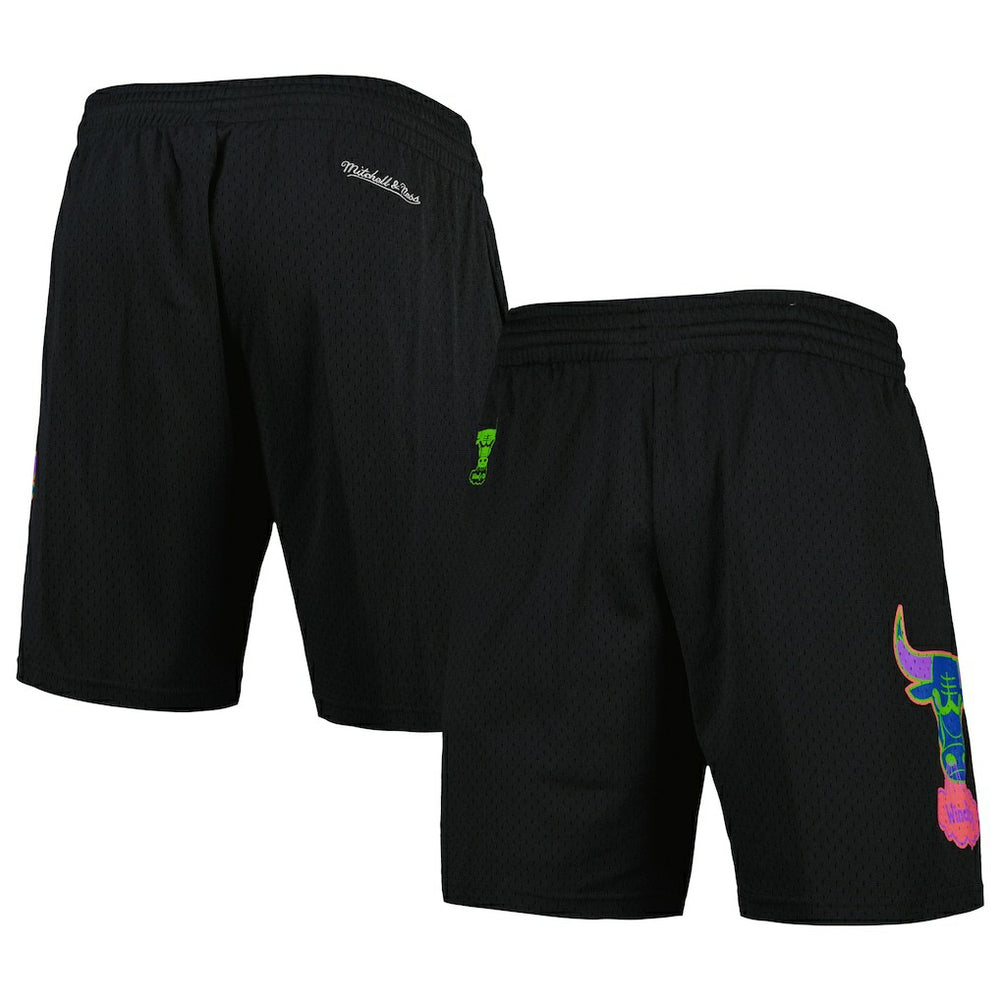 Chicago Bulls Hardwood Classics Color Bomb Energy Shorts - Black cheap