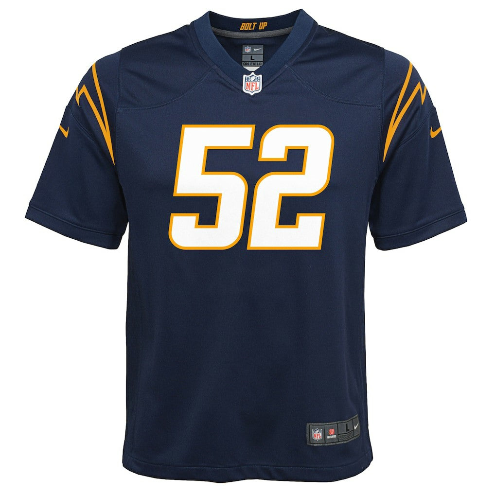 Khalil Mack Los Angeles Chargers Youth Game Jersey - Navy sale