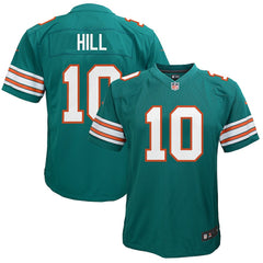 Tyreek Hill Miami Dolphins Youth Game Jersey - Aqua for sale