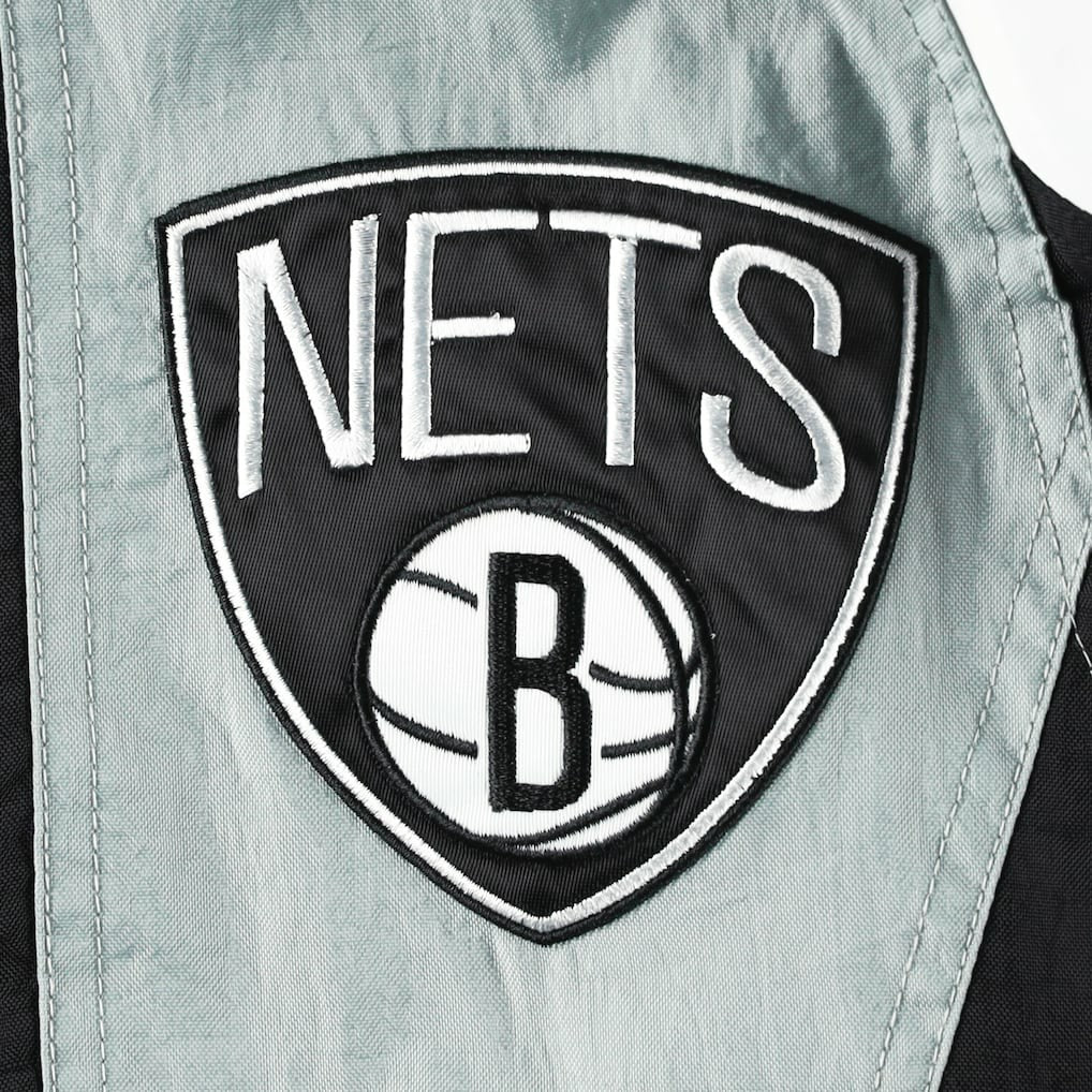 Brooklyn Nets Starter Body Check Raglan Hoodie Half-Zip Jacket - Black sale