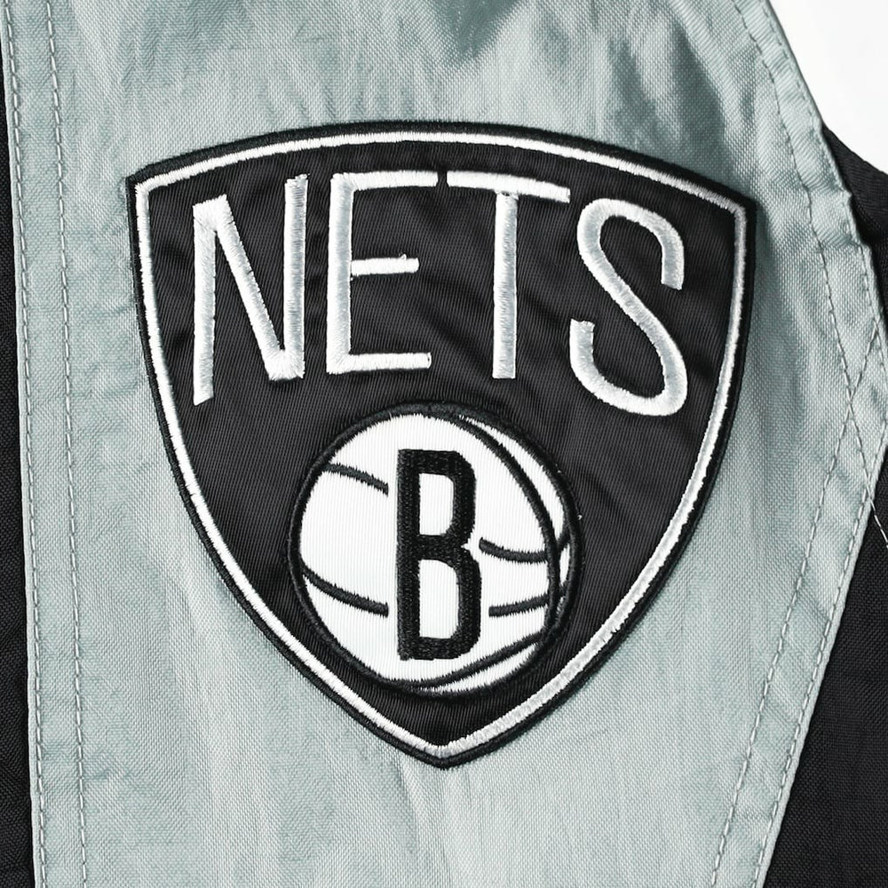 Brooklyn Nets Starter Body Check Raglan Hoodie Half-Zip Jacket - Black sale
