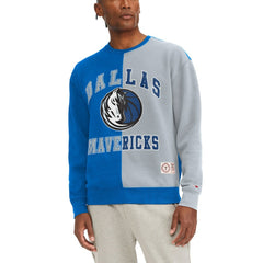 Dallas Mavericks Tommy Jeans Keith Split Pullover Sweatshirt sale - Royal/Gray shop
