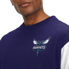 Charlotte Hornets Tommy Jeans Richie Color Block Long Sleeve T-Shirt - Purple discount