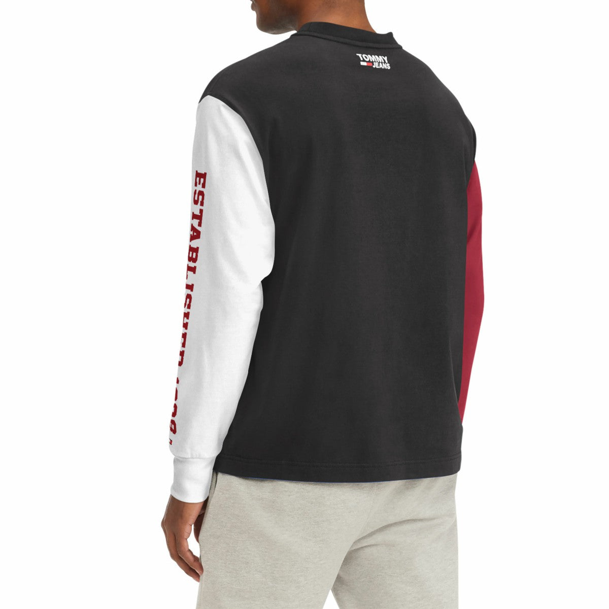 Miami Heat Tommy Jeans Richie Color Block Long Sleeve T-Shirt - Black on sale