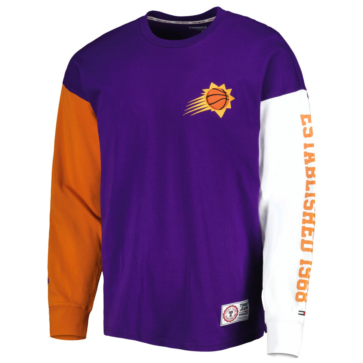 Phoenix Suns Tommy Jeans Richie Color Block Long Sleeve T-Shirt - Purple sale