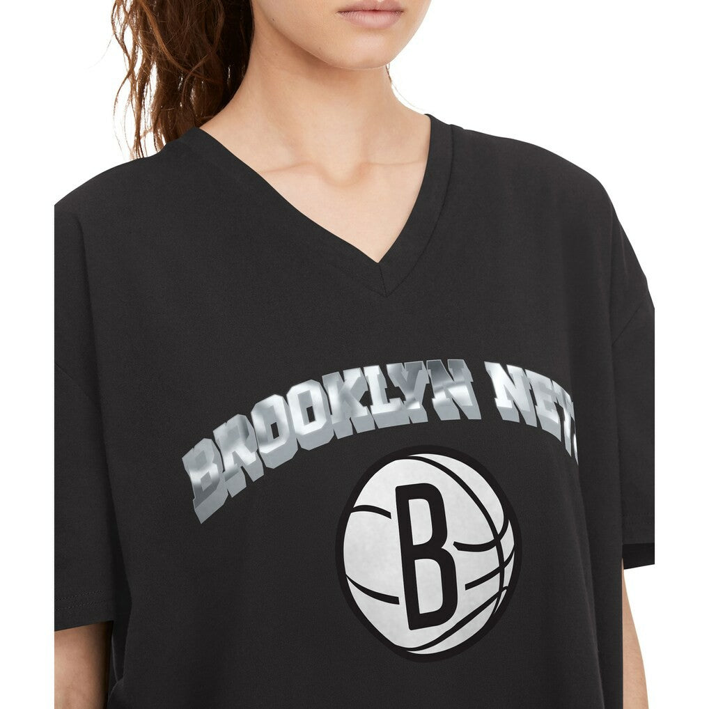Brooklyn Nets Tommy Jeans Women's Ashley V-Neck T-Shirt - Black online
