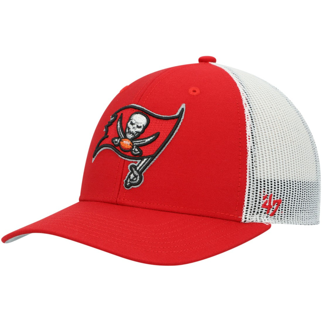 Tampa Bay Buccaneers '47 Youth Adjustable Trucker Hat - Red/White for sale