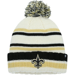 New Orleans Saints '47 Youth Driftway Cuffed Knit with Pom - Cream discount