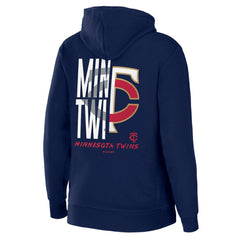 Minnesota Twins WEAR by Erin Andrews Women's Sponge Fleece Full-Zip Hoodie Navy