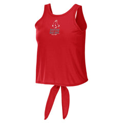 Boston Red Sox WEAR by Erin Andrews Women's Open Back Twist Tie Tank Top Red