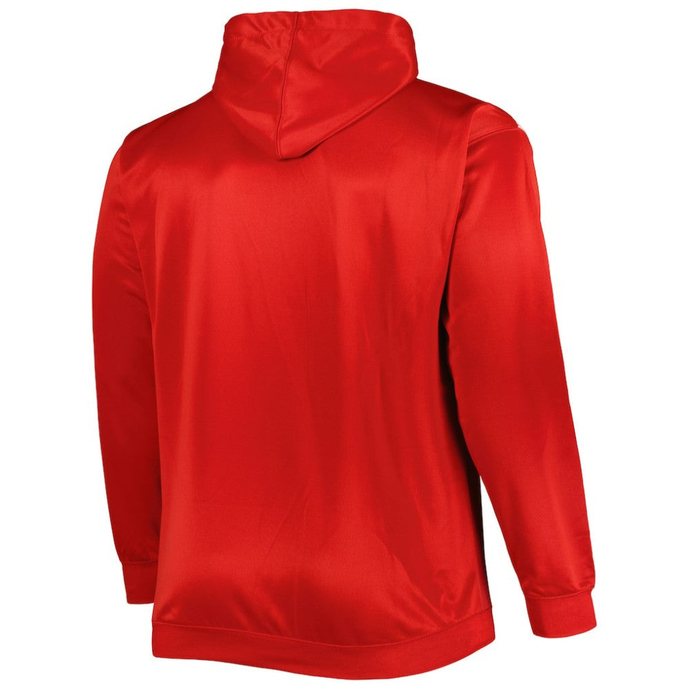 Cincinnati Reds Fade Sublimated Fleece Pullover Hoodie Red