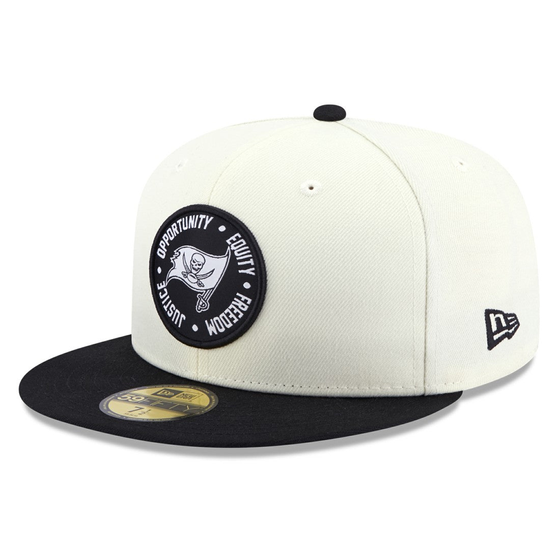 Tampa Bay Buccaneers New Era 2022 Inspire Change 59FIFTY Fitted Hat - Cream/Black cheap
