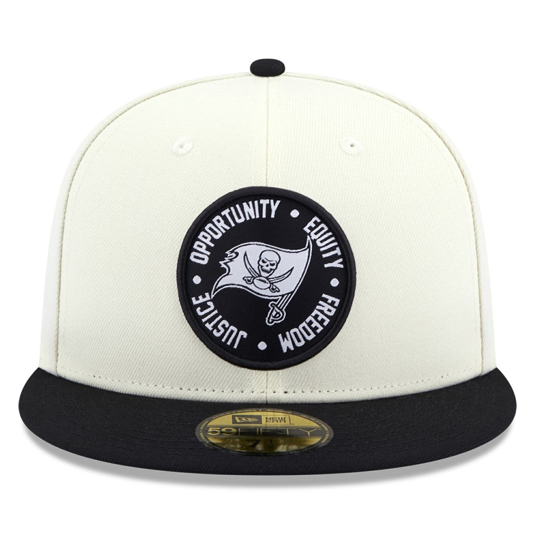 Tampa Bay Buccaneers New Era 2022 Inspire Change 59FIFTY Fitted Hat - Cream/Black cheap