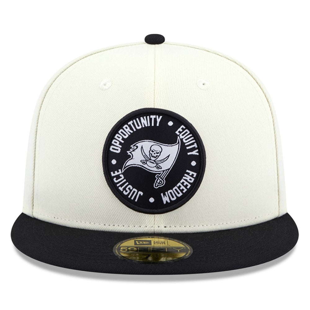 Tampa Bay Buccaneers New Era 2022 Inspire Change 59FIFTY Fitted Hat - Cream/Black cheap