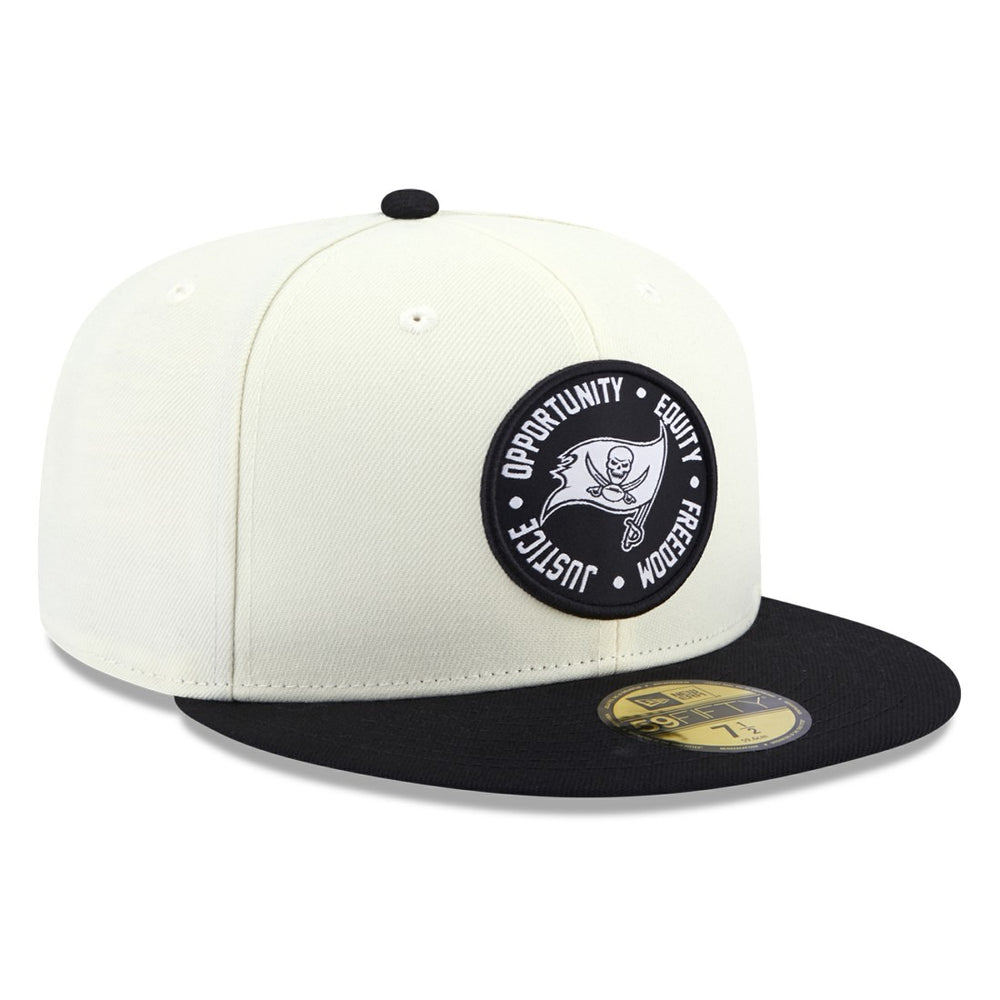 Tampa Bay Buccaneers New Era 2022 Inspire Change 59FIFTY Fitted Hat - Cream/Black cheap