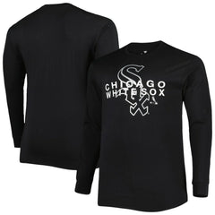 Chicago White Sox Big & Tall Long Sleeve T-Shirt Black