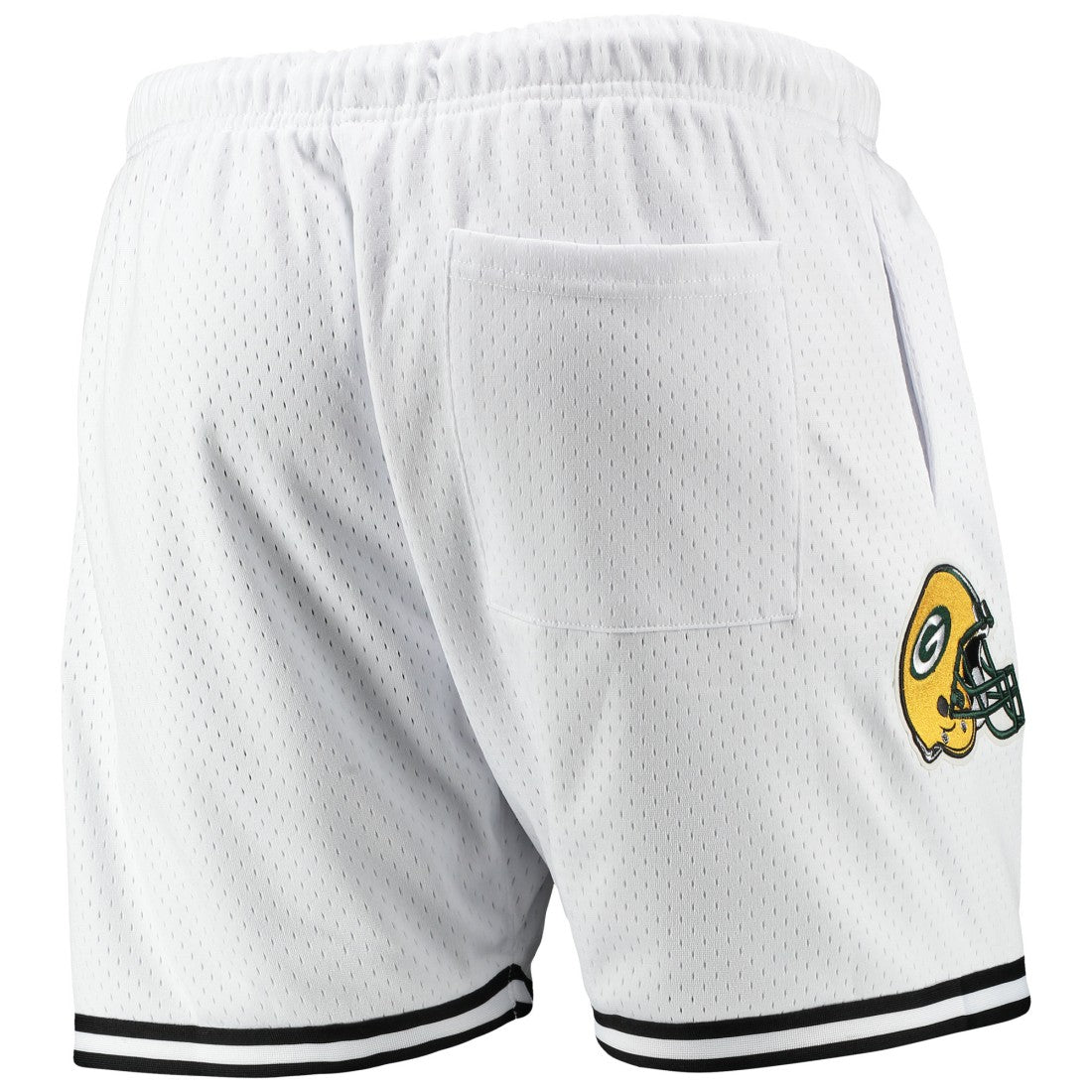 Green Bay Packers Pro Standard Mesh Shorts - White/Black discount
