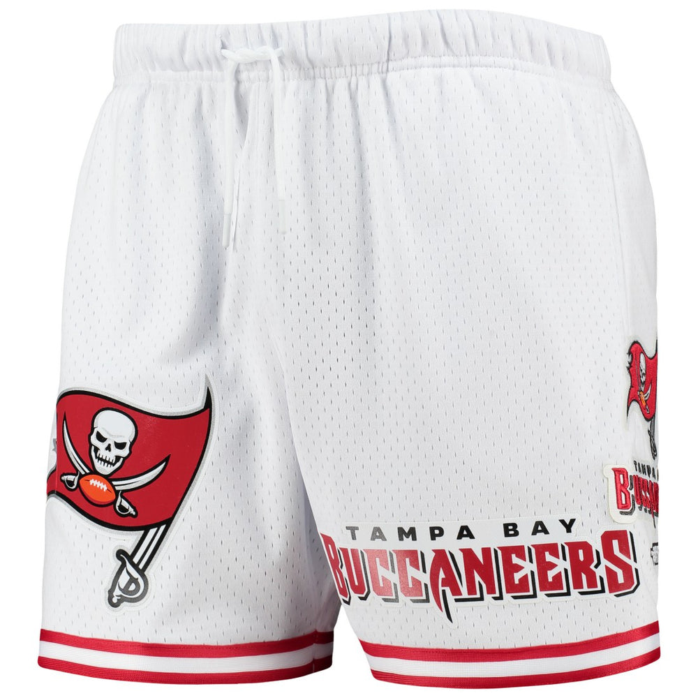 Tampa Bay Buccaneers Pro Standard Mesh Shorts - White/Red discount