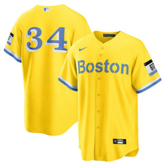David Ortiz Boston Red Sox Retired Player City Connect Replica Jersey Gold