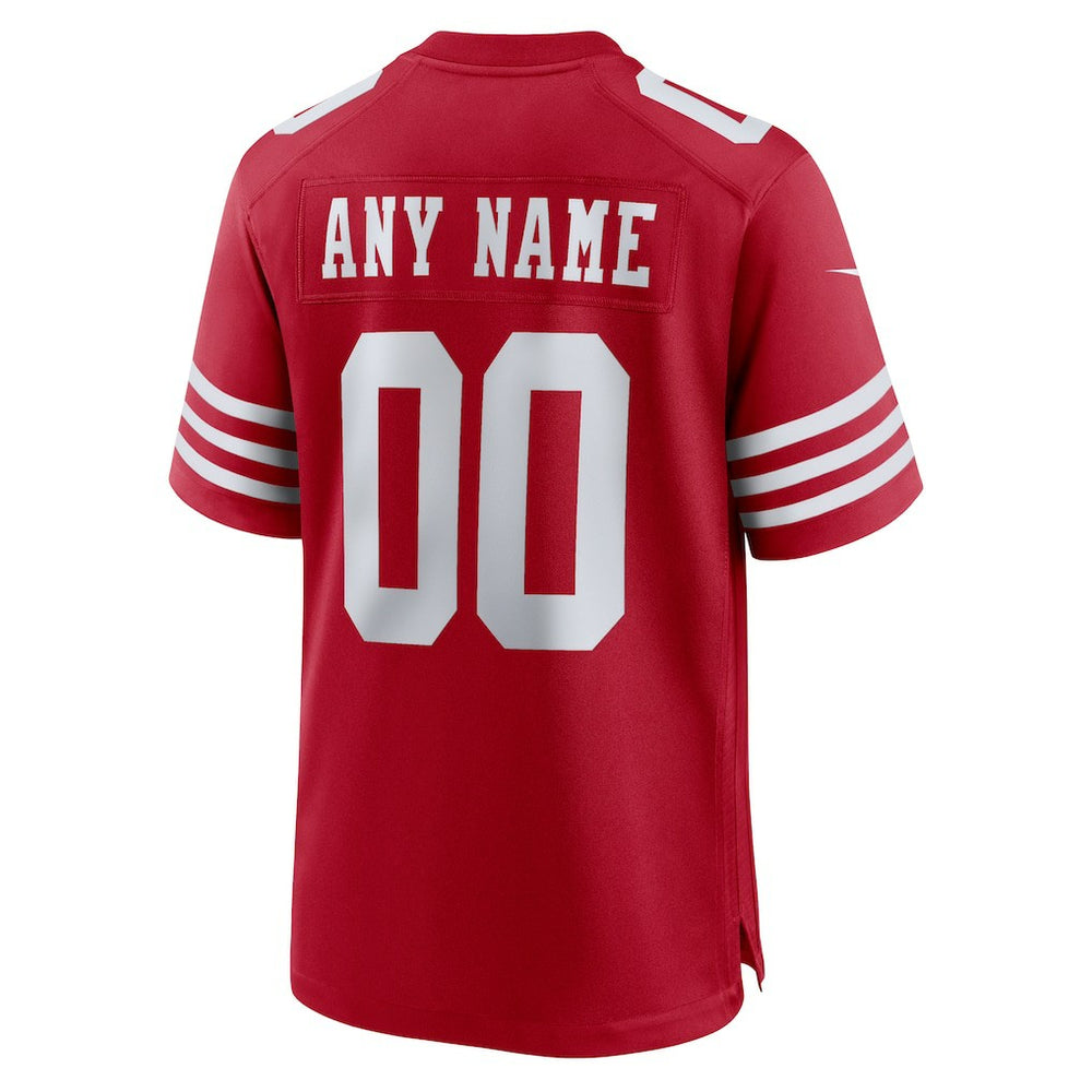 San Francisco 49ers Custom Jersey - Scarlet on sale