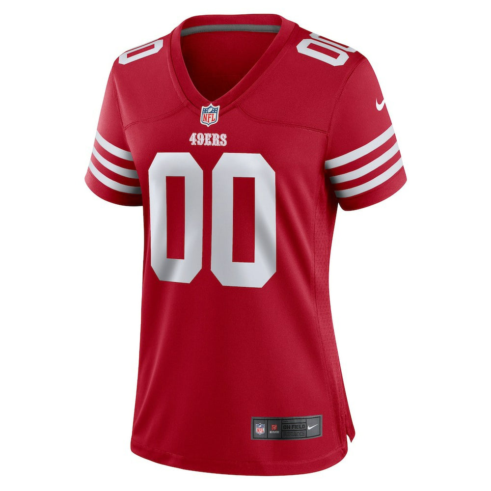 San Francisco 49ers Women's Game Custom Jersey - Scarlet discount