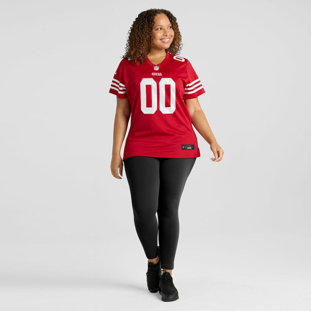 San Francisco 49ers Women's Game Custom Jersey - Scarlet discount