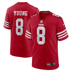 Steve Young San Francisco 49ers Retired Player Game Jersey - Scarlet outlet