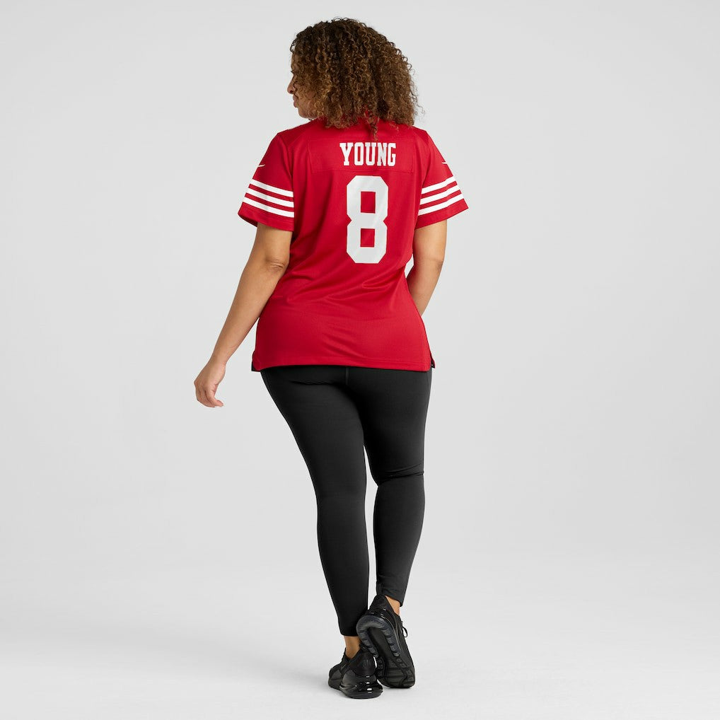 Steve Young San Francisco 49ers Women's Retired Player Game Jersey - Scarlet for sale