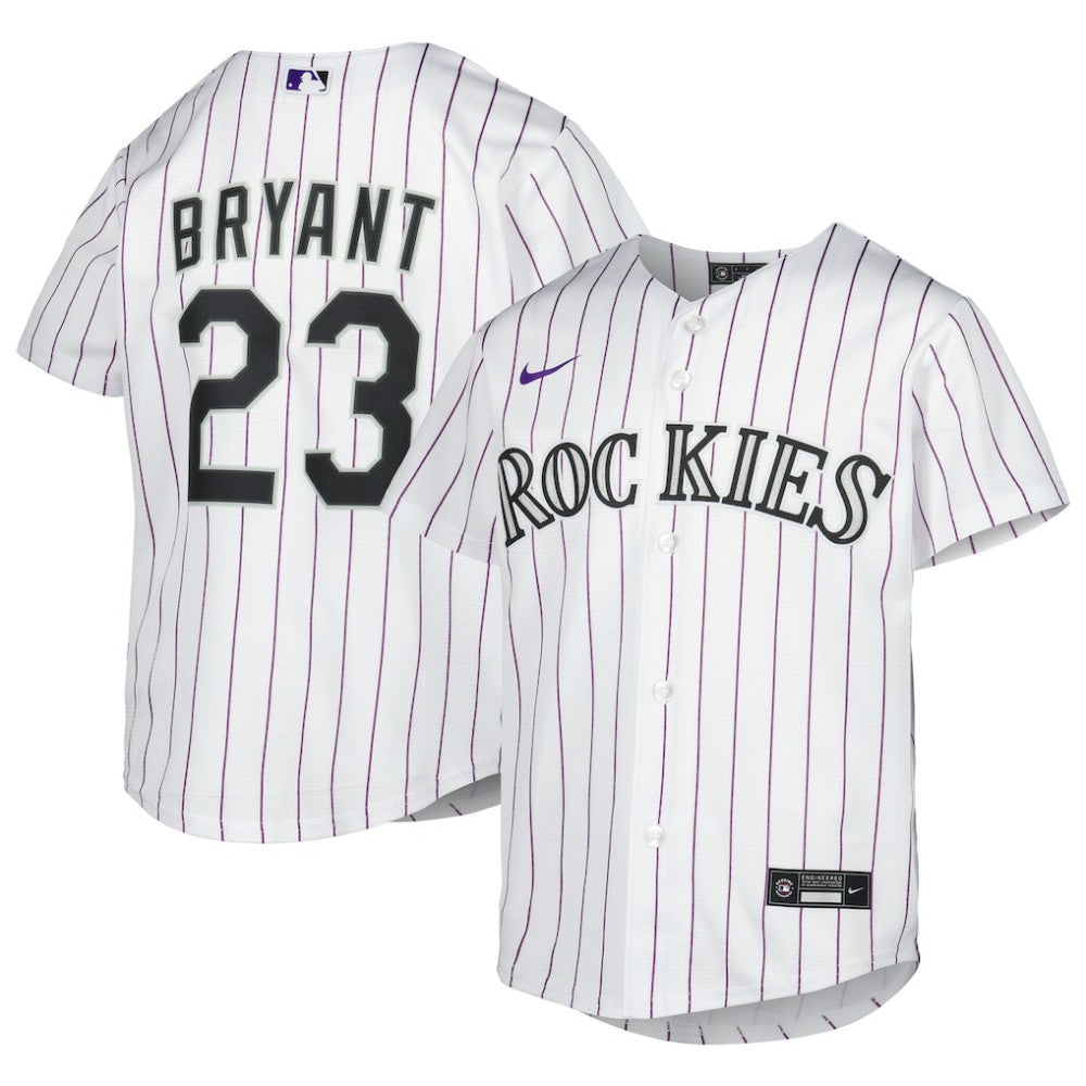Kris Bryant Colorado Rockies Youth Alternate Replica Player Jersey White
