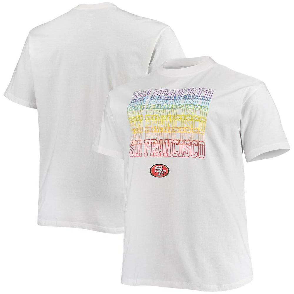 San Francisco 49ers Big & Tall City Pride T-Shirt - White cheap